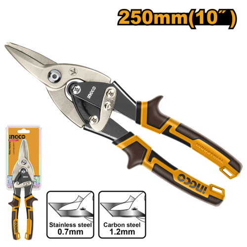 Aviation snip 10" soft handle مقص صاج مستقيم بوز طويل 10 انش يد رابر