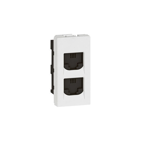 LEGRAND - Telephone Socket Arteor, Double RJ11, 1module, Square, White