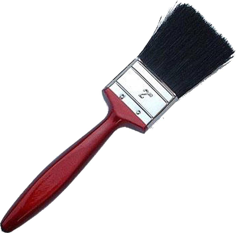 Paint Brush - 4" X 5/8" - Red-Black-Silver