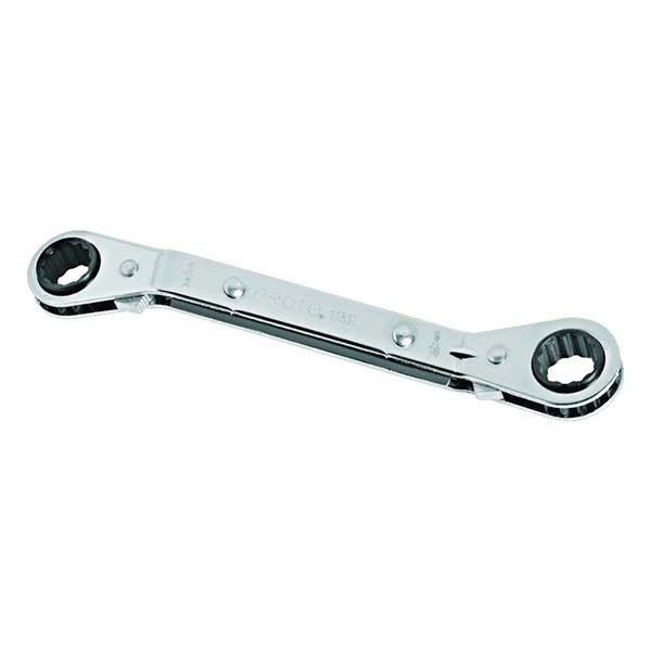 PROTO - Offset Double Box Reversible Ratcheting Wrench, 5/8" x 3/4", 12 Point