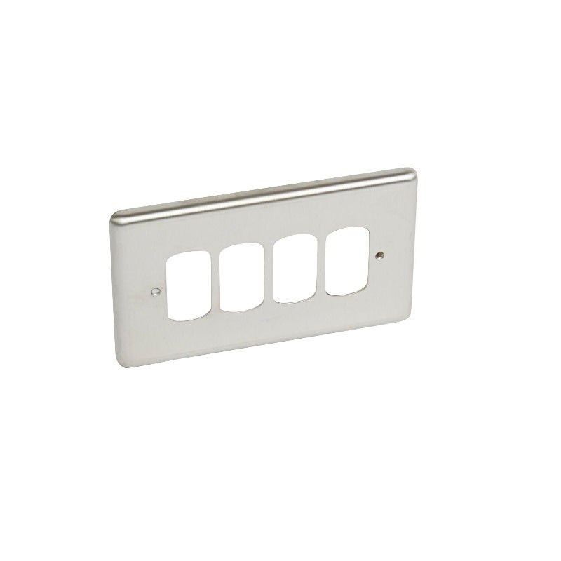 LEGRAND - Front Plate w/ Small Apertures 1G 4Mod, BSS, Authentic