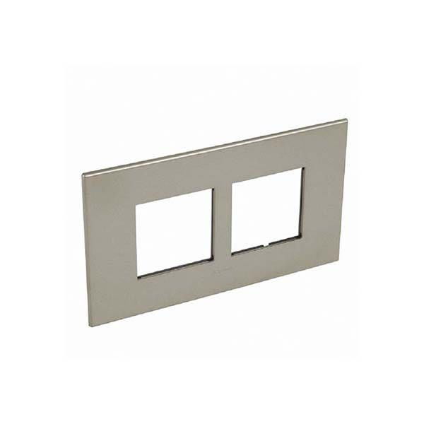 LEGRAND - Plate Arteor, BS, Square, 4 Modules, 2 Gang, Champagne