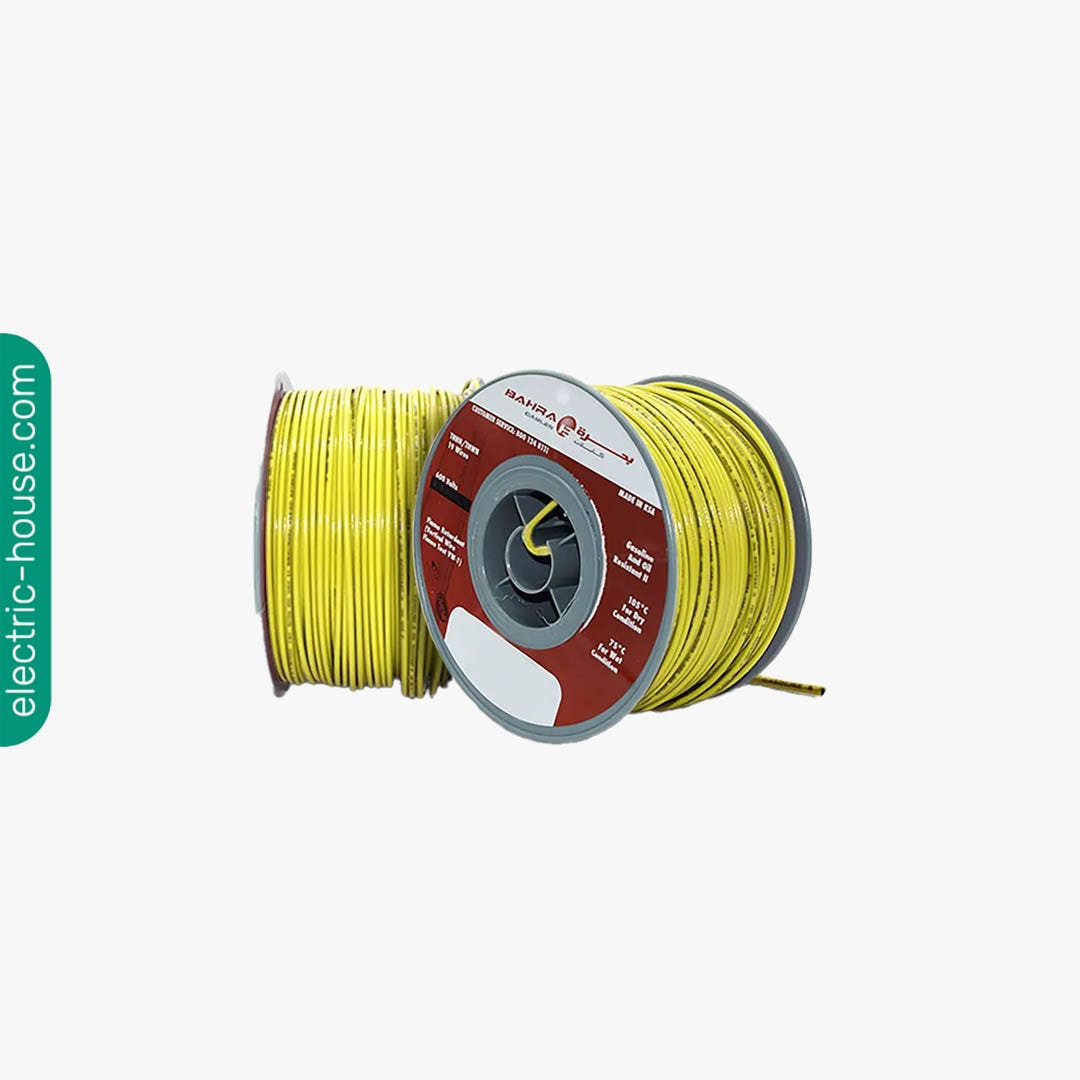 BAHRA CABLES - American Standard, THHN Wire, 16 AWG, 600V, Yellow 