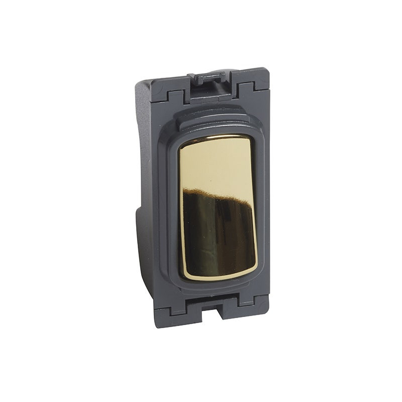 LEGRAND - Switch Grid Module Synergy, 1 Way, 20AX, 250V~, SD Glossy Gold