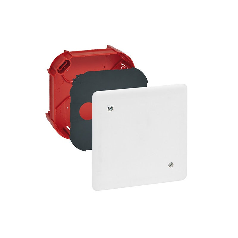 LEGRAND - Junction Box Batibox, with Cover and Screws, 120x120x40mm, Cover 140x140mm, Masonry