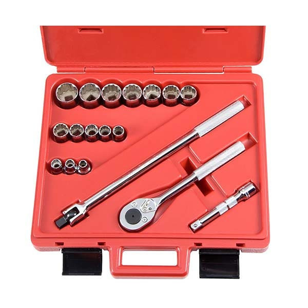PROTO - 1/2" Drive Socket Set, 18 Pieces, 12 Point