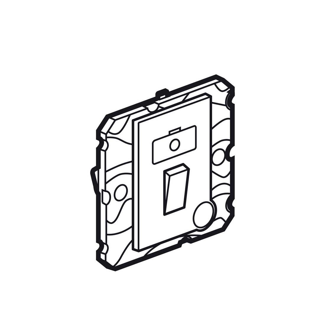 LEGRAND - Fused Connection Unit Arteor, BS 1363:4, 13 A, switched + Neon, Magnesium
