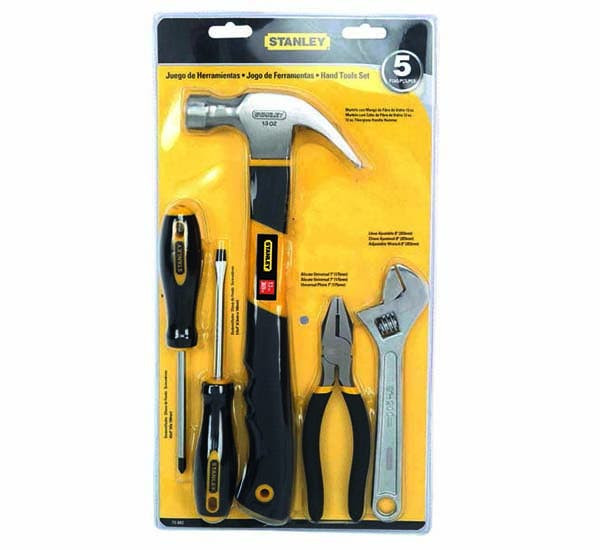 STANLEY - Hand Tool Mixed Set, 5 Pieces