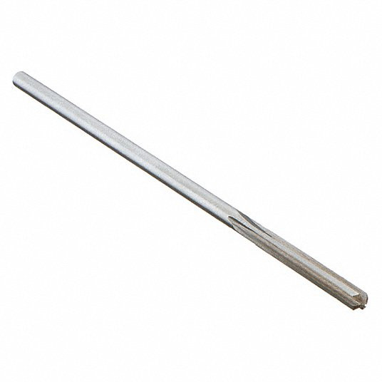 Chucking Reamer, High Speed Steel, Bright (Uncoated), Straight, Wire, #35