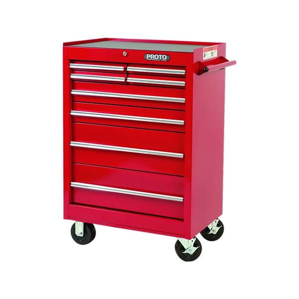 PROTO - Intermediate Tool Set with Roller Cabinet J442742-8RD and Top Chest J442719-12RD-D, 453 Pieces