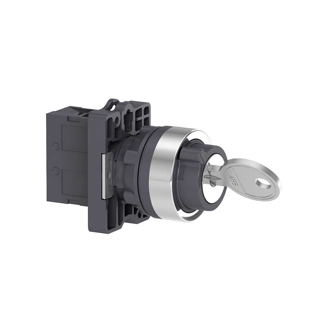 SCHNEIDER - Key Selector Switch, ˜22, 2 Positions, Stay Put, 1No