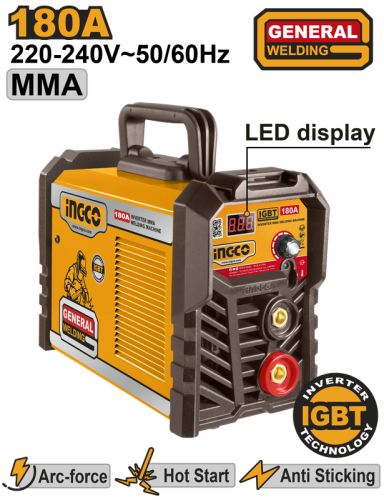 Inverter MMA Welding Machine 180 AMPماكينة لحام انفيرتر180 امبير صناعي