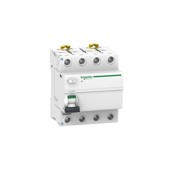 SCHNEIDER - RCCB Breaker, Acti9 iID, 4P, 100A, 30mA, Type AC