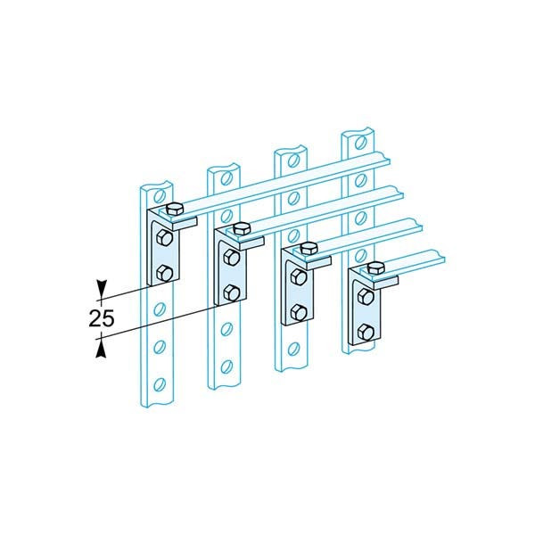 SCHNEIDER - Angle Bracket, Linergy BS, Copper, 250A, Set of 4