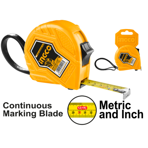 Steel measuring tape m3x16mm With metric and inch متر قياس 3م *16ملى