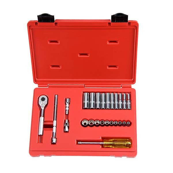 PROTO - 1/4" Drive Combination Socket Set, 25 Pieces, 12 Point