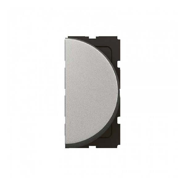 LEGRAND - 1-Way Switch Arteor, 10A, Round, 1 Right Module, Aluminium