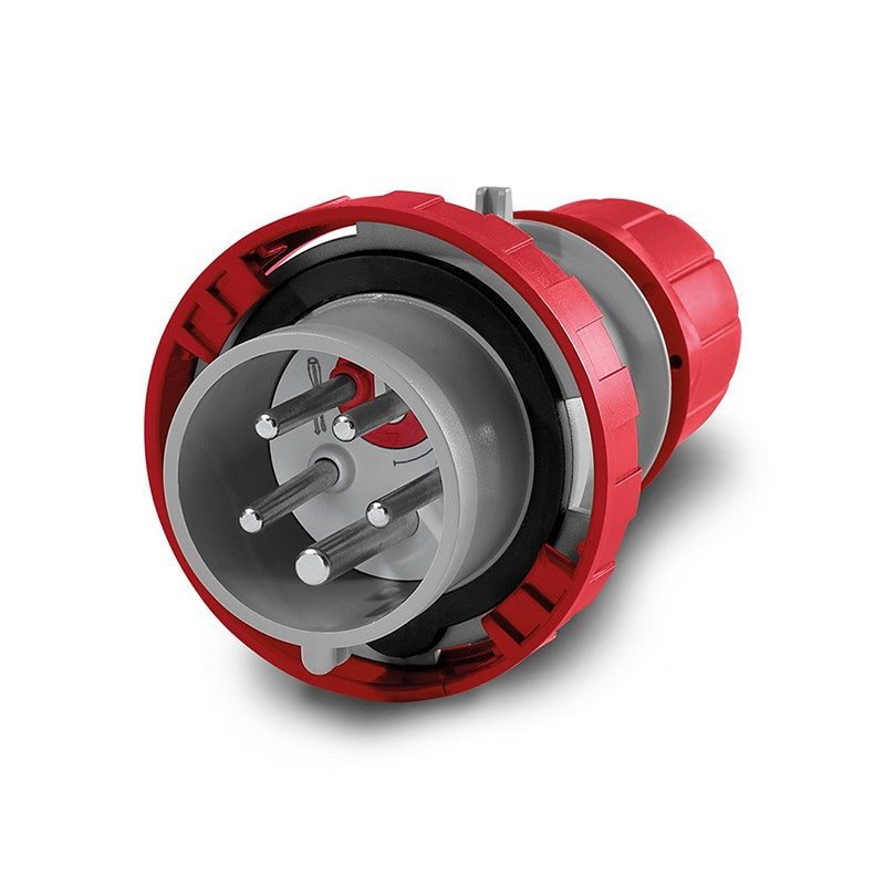 SCAME - Industrial Plug, 16A, 3P+N+E, 6h, IP66/IP67/IP69, 346-415V, 50Hz, 60Hz, Screw Terminals, with Reverse Device