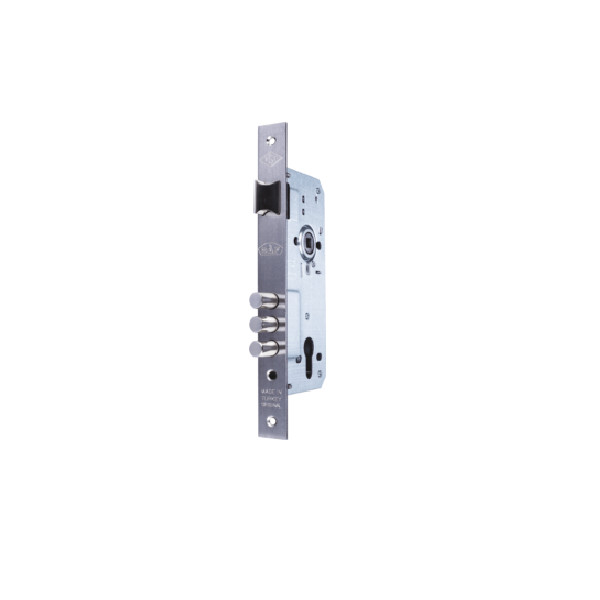 DAF® KILIT - Mortise Lock with Cylinder with Ball Bearing and 3 Bars, Antique Plated