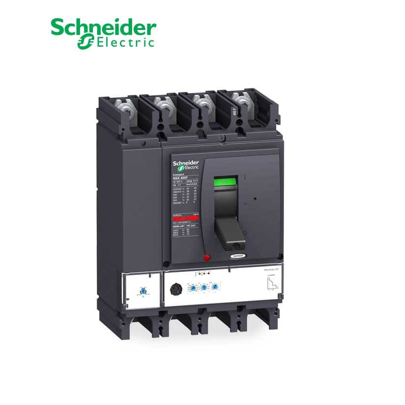 شنايدر - قاطع رئيسي 250 أمبير - ComPact NSX400N, 50kA at 415 VAC, MicroLogic 2.3 Trip Unit 250A, 4P 4d