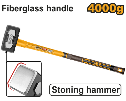 Innovated drop-forged hammer head 4000g مطرقة يد فايبر 4000 جرام