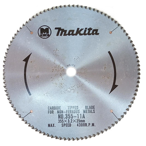 CIRCULAR SAW BLADE FOR ALUMINIUM 355MMX22MMX100T