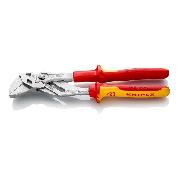 KNIPEX - Pliers Wrench, Pliers and a Wrench in a Single Tool, Chrome plated, 250 mm