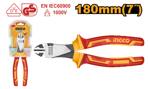 Insulated heavy-duty diagonal cutting pliers 7"زرادية قصافة طويلة معزولة 7 بوصة