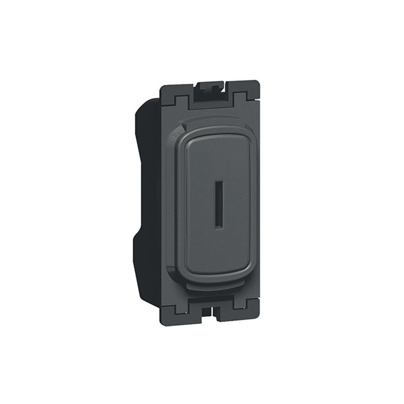 LEGRAND - Key Switch Grid Module Synergy, 2 Way, 20AX, 250V~, Anthracite