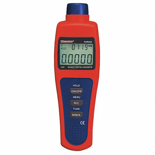 Tachometer, 10 to 99, 999 rpm
