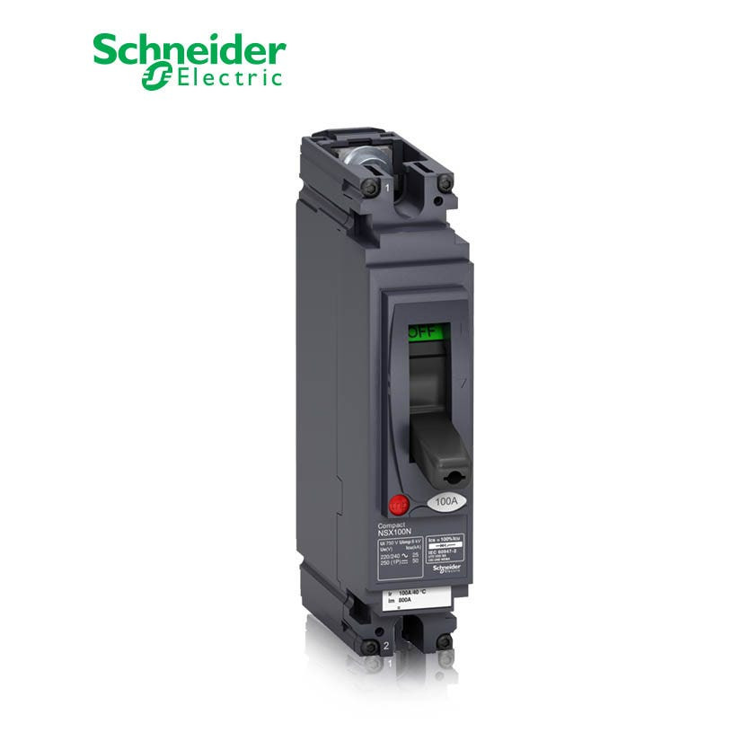 شنايدر - قاطع رئيسي 63 أمبير - ComPact NSX100N AC/DC, 1P 1d, 25kA at 240 VAC, TMD Trip Unit 63A