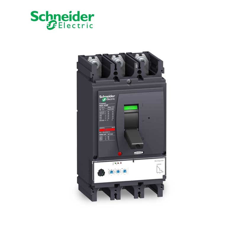 SCHNEIDER - MCCB Breaker, ComPact NSX630H, 3P 3d, 70kA at 415 VAC, MicroLogic 2.3 Trip Unit 630A