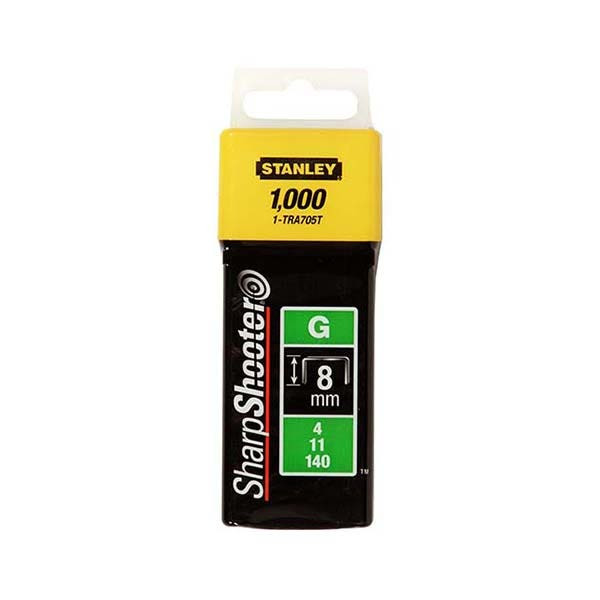STANLEY - Heavy Duty Staples, Type G, 6mm, 1000 pieces