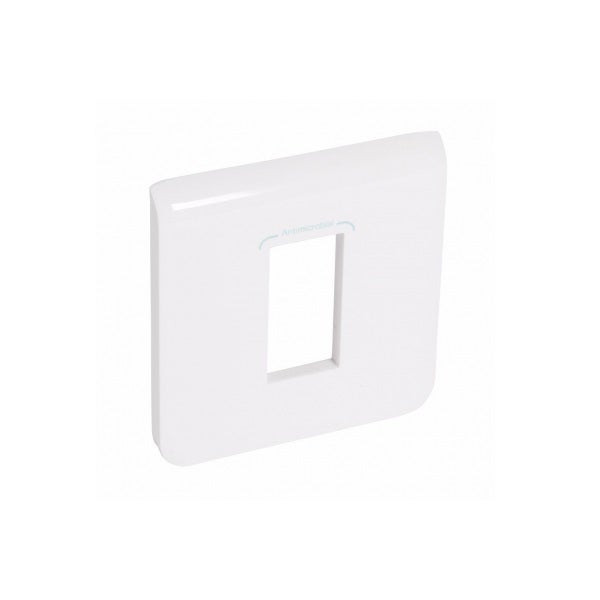 LEGRAND - Plate 1 Gang for 1 Module 22.5 x 45 mm Antimicrobial Range