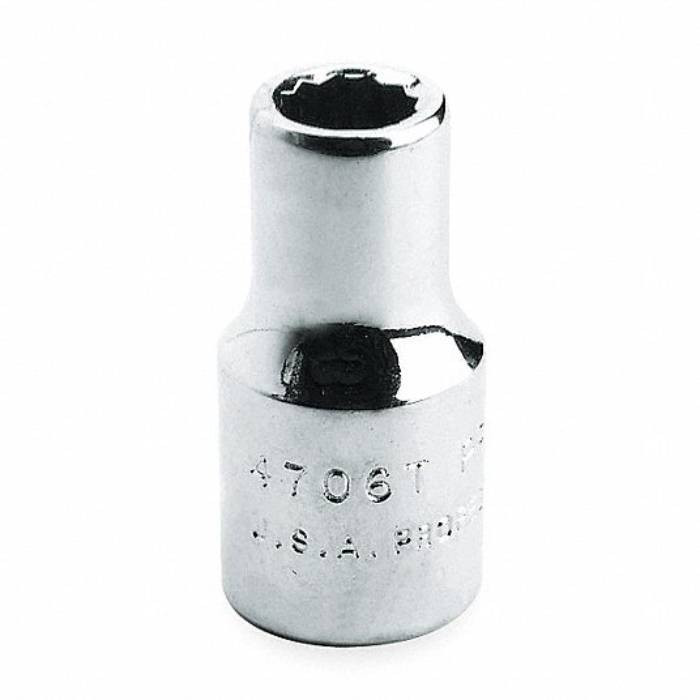 Socket, 3/4 inch Drive Size, Alloy Steel, Satin Finish, 3-5/32 Inch Overall Length 