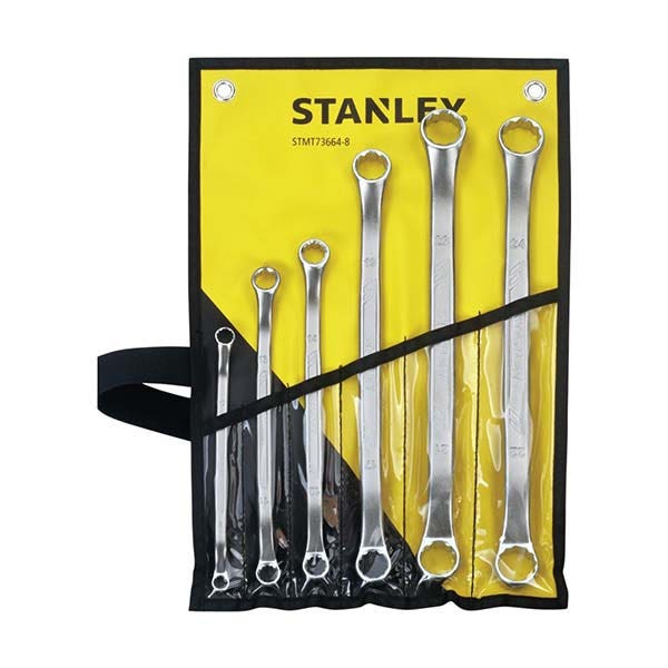 STANLEY - Double Ring Wrench, 6 Pieces, 8-24mm