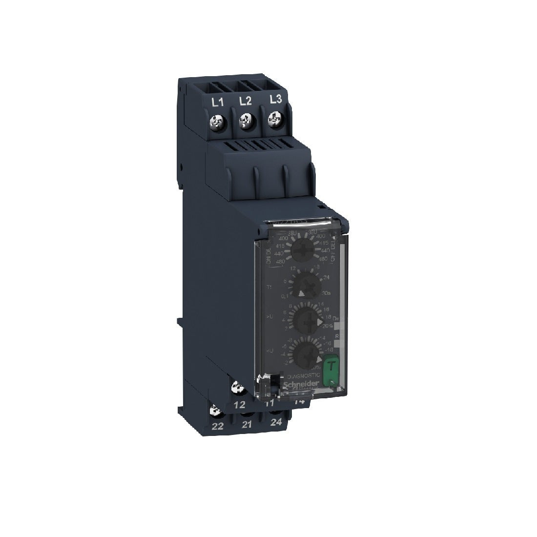 SCHNEIDER - Three-Phase Voltage Control Relay 380-480V AC, 2 C/O