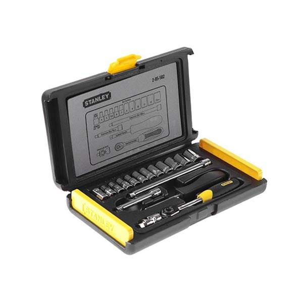 STANLEY - Micro Tough Socket Set, 1/4'', 17 Pieces