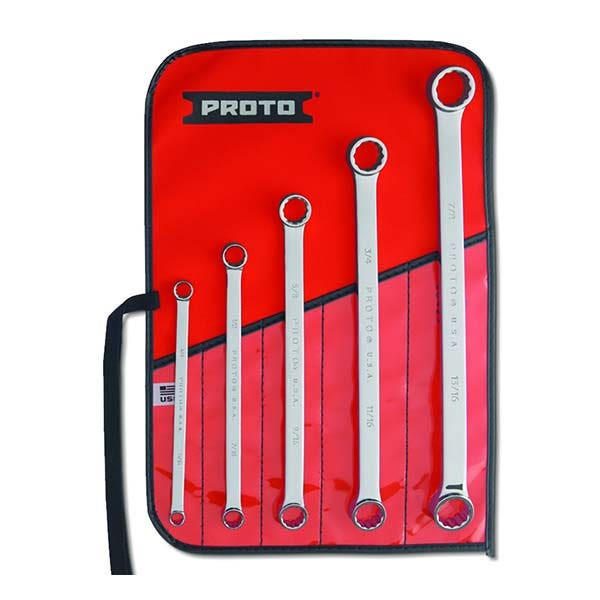 PROTO - Box Wrench Set, 5 Pieces, 12 Point