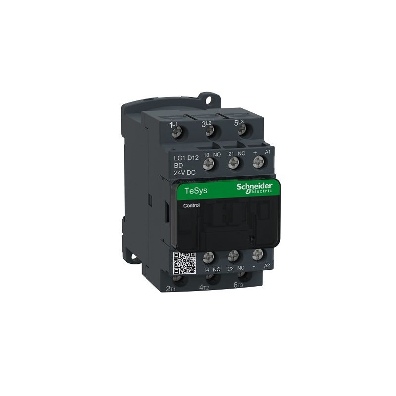 SCHNEIDER - Contactor 12A 24V DC 1No + 1Nc