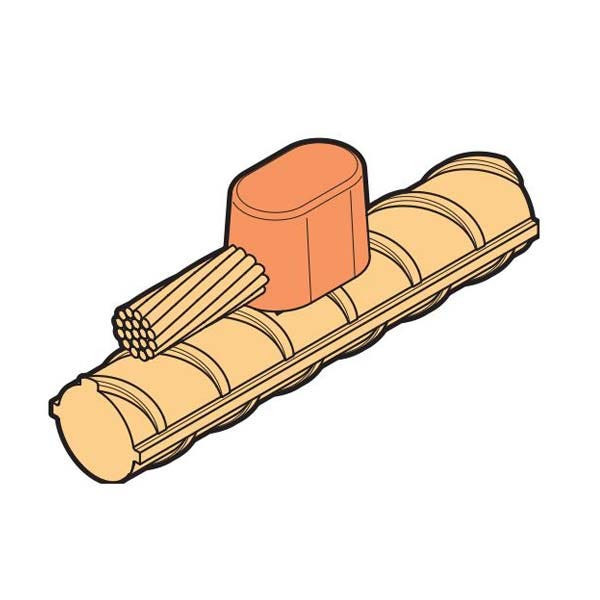 BAHRA EARTHING - Mould "Parallel" Connection, 95 Sq.mm Cable to 10-40mm Reinforcing Bar