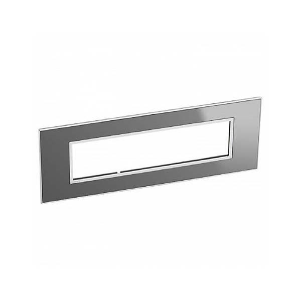 LEGRAND - Plate Arteor, BS, Square, 8 Modules, Reflective Stainless Steel