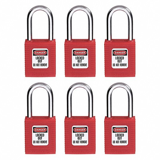 Lockout Padlock, PK 6