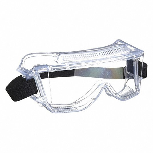 Impact Resistant Goggles, Anti-Fog, ANSI Dust/Splash Rating Not Rated for Dust or Splash, Direct