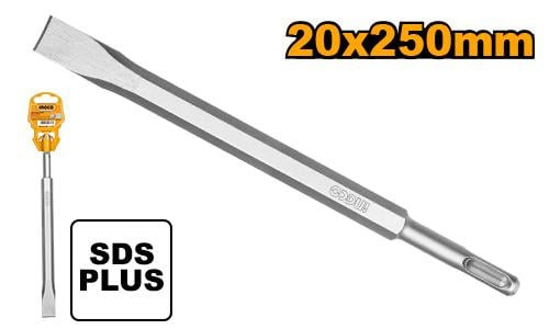 SDS plus chisel 14X250X20mmازميل همرمسطح عادي لدريل اس دي اس 14 ملم