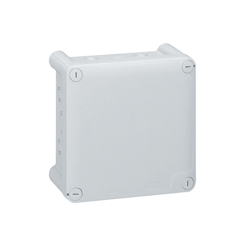 LEGRAND - Junction Box Plexo, 16 Glands, IP55, IK07, 130x130x74mm, Square, Grey