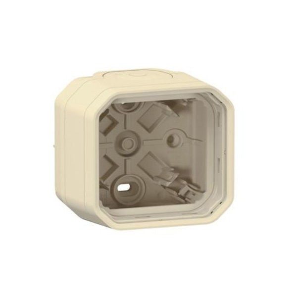 LEGRAND - Surface Box Plexo, IP55, 1 Gang, 2 Membrane Glands, 1 Entry, Beige