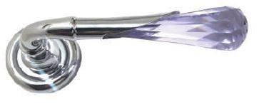 Kale 1121 Crystal Shiny Chrome Door Handle