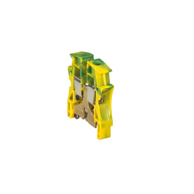LEGRAND - Viking T. Block 16mm P12mm 1 Con 1 Entry / 1 Outlet Metalbase, G/Y