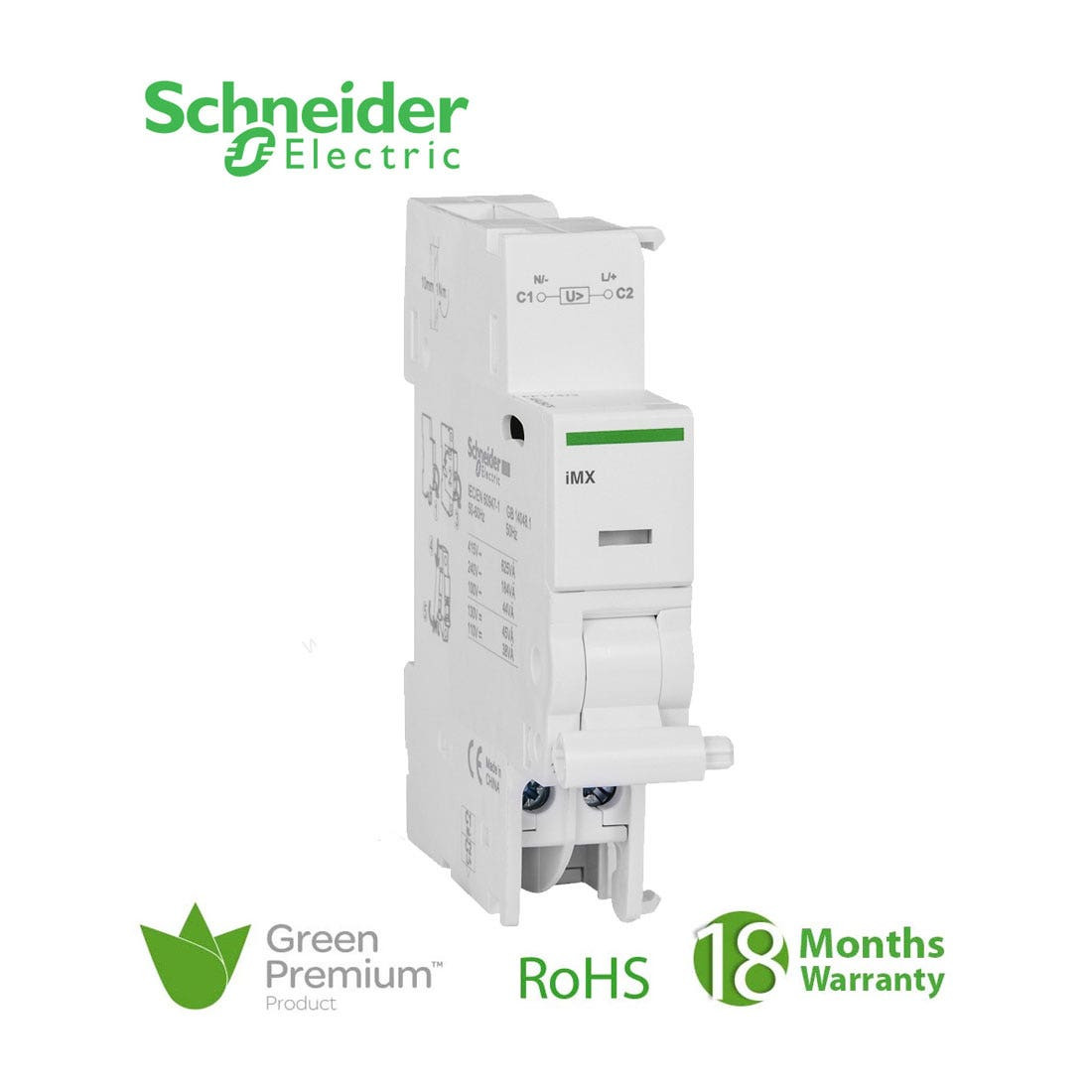 SCHNEIDER - Shunt Trip Release, Acti9, iMX, Voltage Release, 100...415 VAC